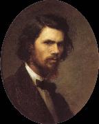 Ivan Nikolaevich Kramskoy Self-Portrait oil painting on canvas